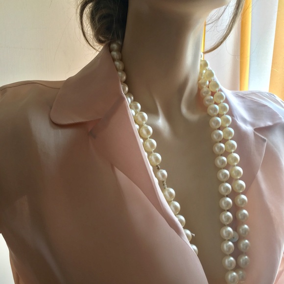 Vintage Brooks Brothers Women organza blush blouse - Picture 6 of 7